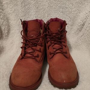 Timberland Burnt Orange Leather Boots